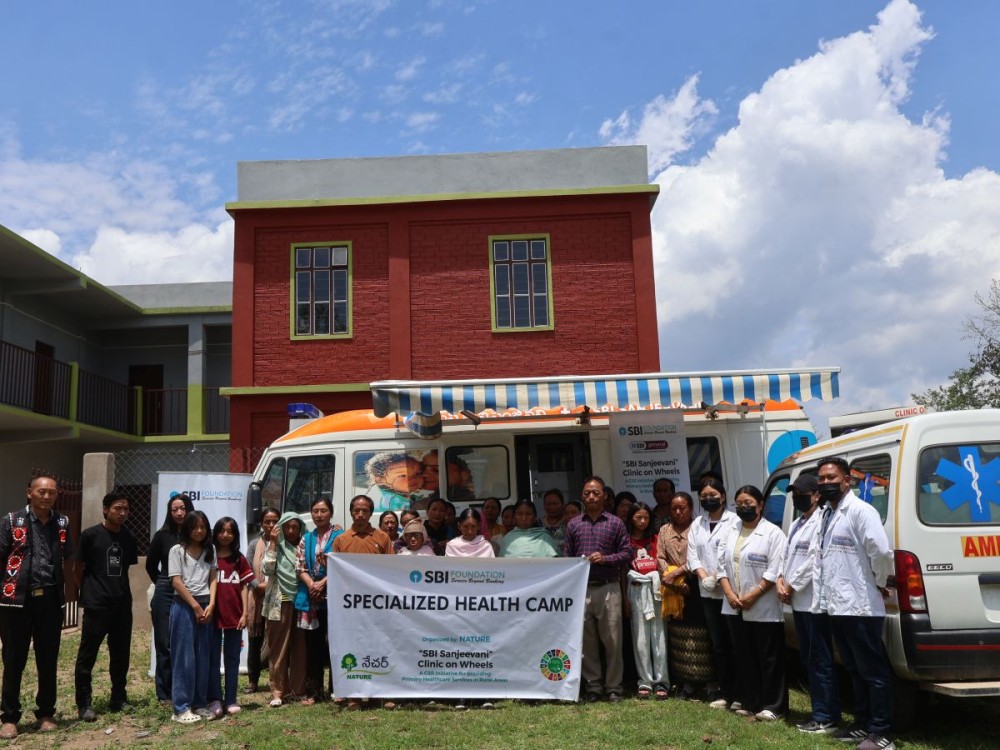 Participants of the hypertension screening camp held at Yangzitong village, Kiphire.